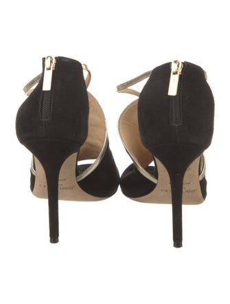 Jimmy Choo Suede Colorblock Pattern Pumps