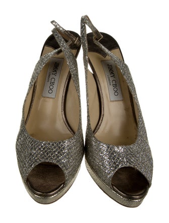 Jimmy Choo Animal Print Slingback Sandals