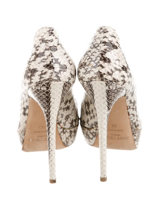 Jimmy Choo Snakeskin Crown Pumps Shoes JIM39505 The RealReal