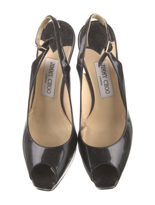Jimmy Choo Patent Leather Slingback Pumps