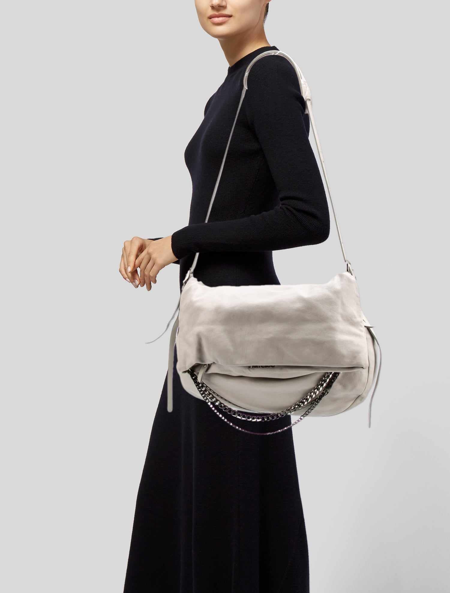 Jimmy Choo - Woman - Silverrosesylver - Crossbody Bag