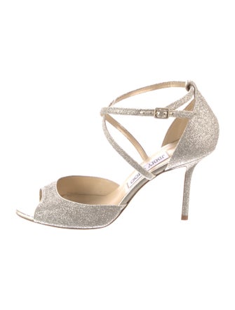 Jimmy Choo Glitter Accents Sandals