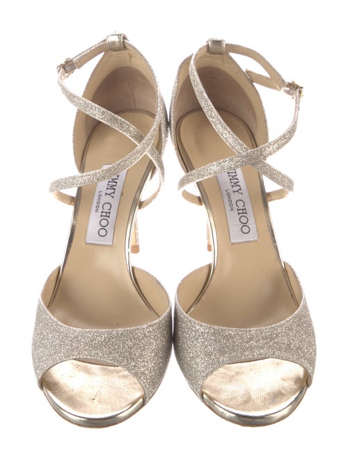 Jimmy Choo Glitter Accents Sandals