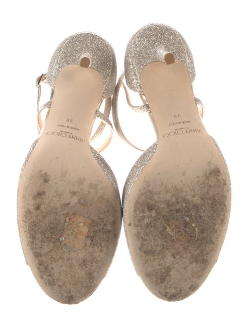 Jimmy Choo Glitter Accents Sandals