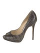 Jimmy Choo Leather Animal Print Pumps