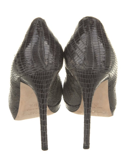 Jimmy Choo Leather Animal Print Pumps