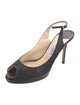 Jimmy Choo Glitter Accents Slingback Pumps