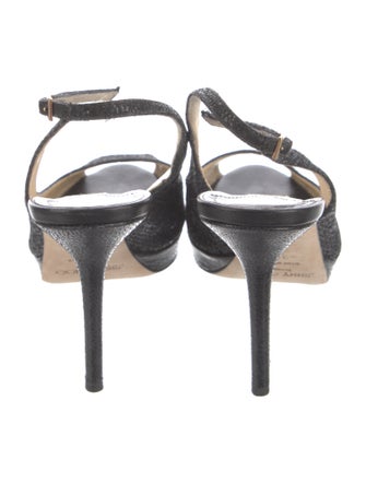 Jimmy Choo Glitter Accents Slingback Pumps