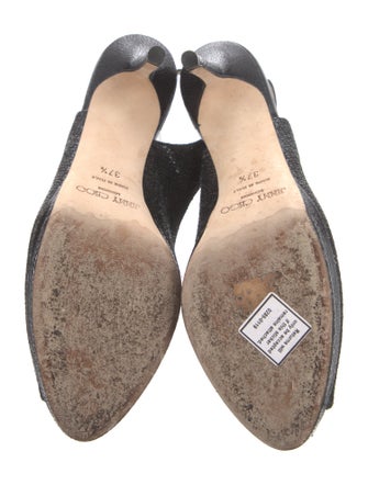Jimmy Choo Glitter Accents Slingback Pumps