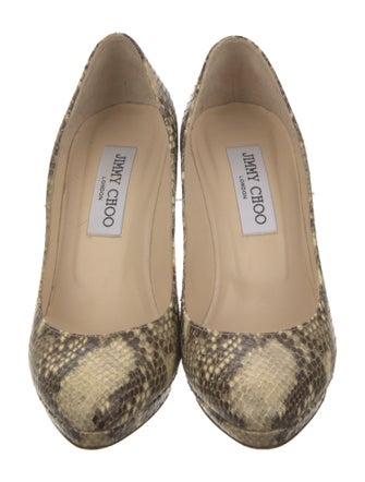Jimmy Choo Python Animal Print Pumps