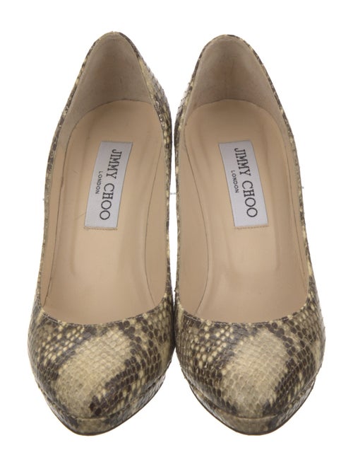 Jimmy Choo Python Animal Print Pumps