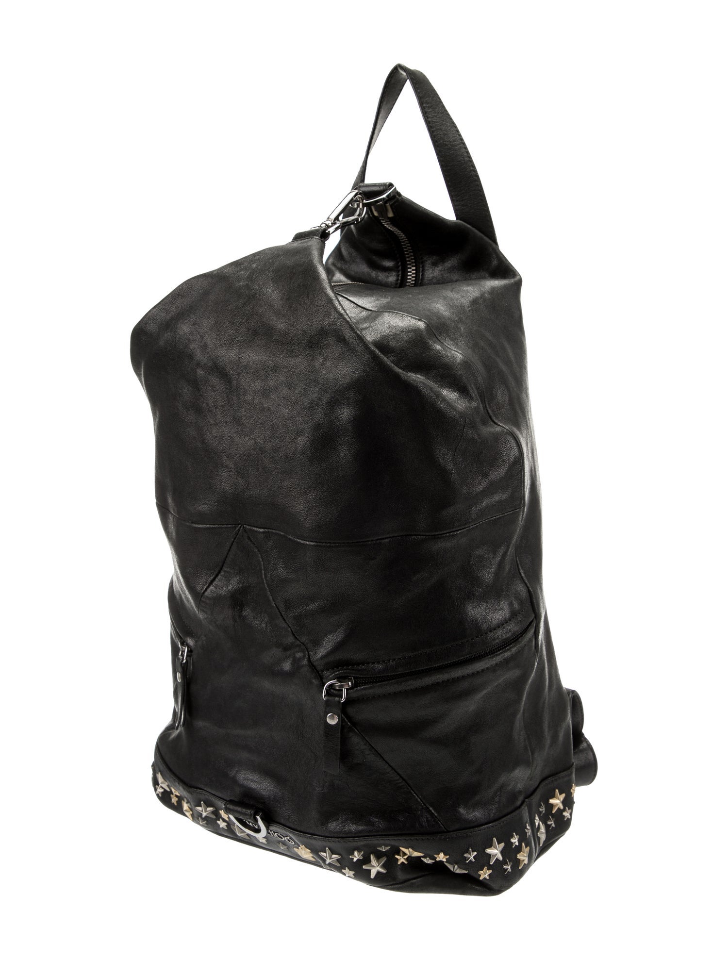 Jimmy Choo Fitzroy Star Studded Leather Backpack
