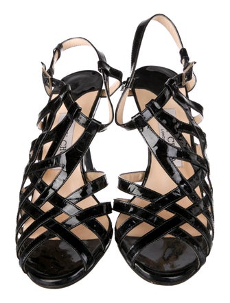 Jimmy Choo Patent Leather Slingback Sandals