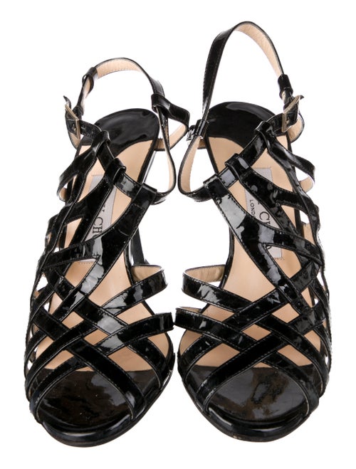 Jimmy Choo Patent Leather Slingback Sandals