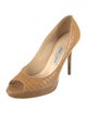 Jimmy Choo Embossed Leather Pumps