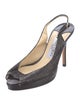 Jimmy Choo Glitter Slingback Pumps