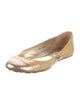 Jimmy Choo Patent Leather Animal Print Ballet Flats