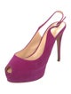 Giuseppe Zanotti Suede Slingback Pumps