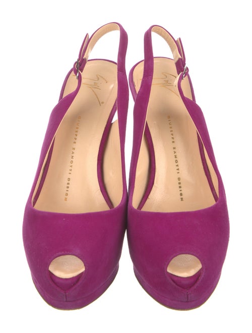 Giuseppe Zanotti Suede Slingback Pumps