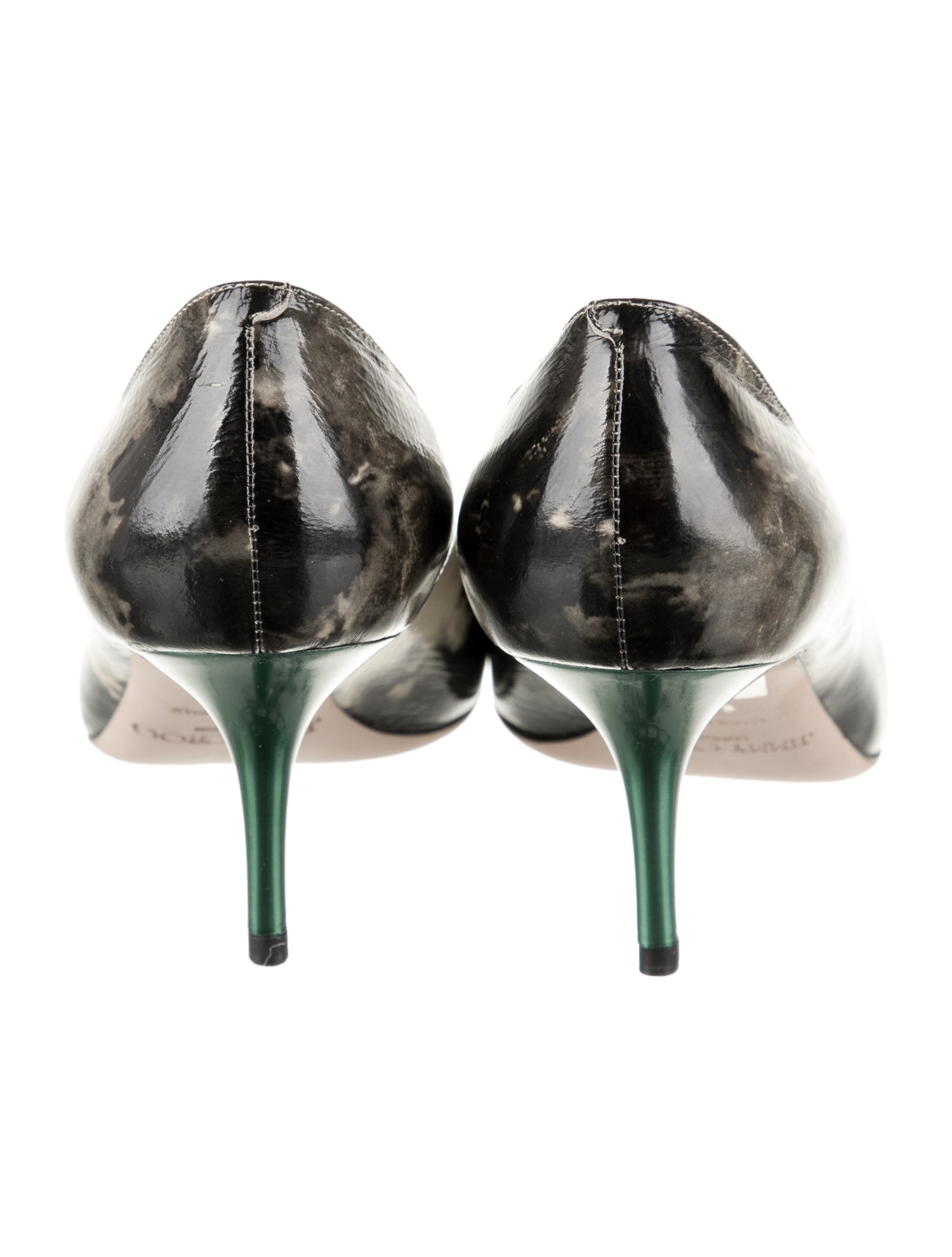 Jimmy Choo Patent Leather Tie-Dye Print Pumps