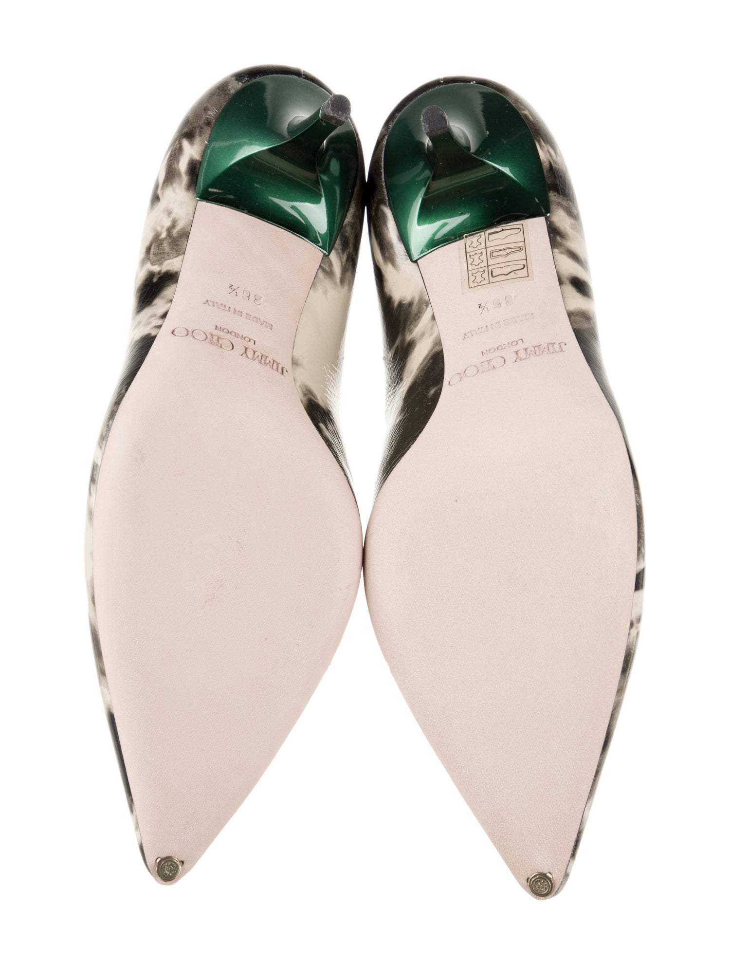 Jimmy Choo Patent Leather Tie-Dye Print Pumps