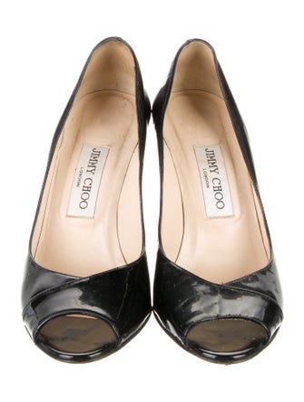 Jimmy Choo Patent Leather Printed Pumps