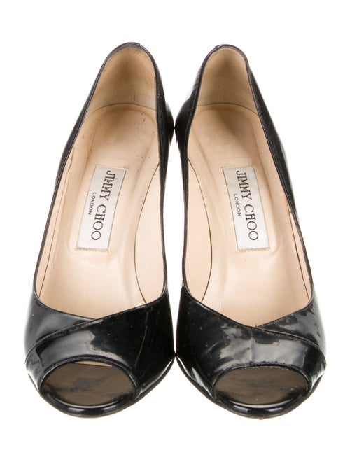 Jimmy Choo Patent Leather Printed Pumps