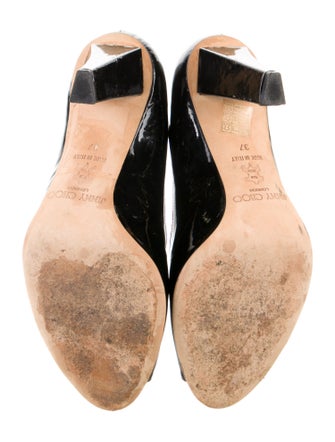 Jimmy Choo Patent Leather Printed Pumps
