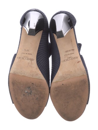 Jimmy Choo Suede Polka Dot Print D'Orsay Pumps