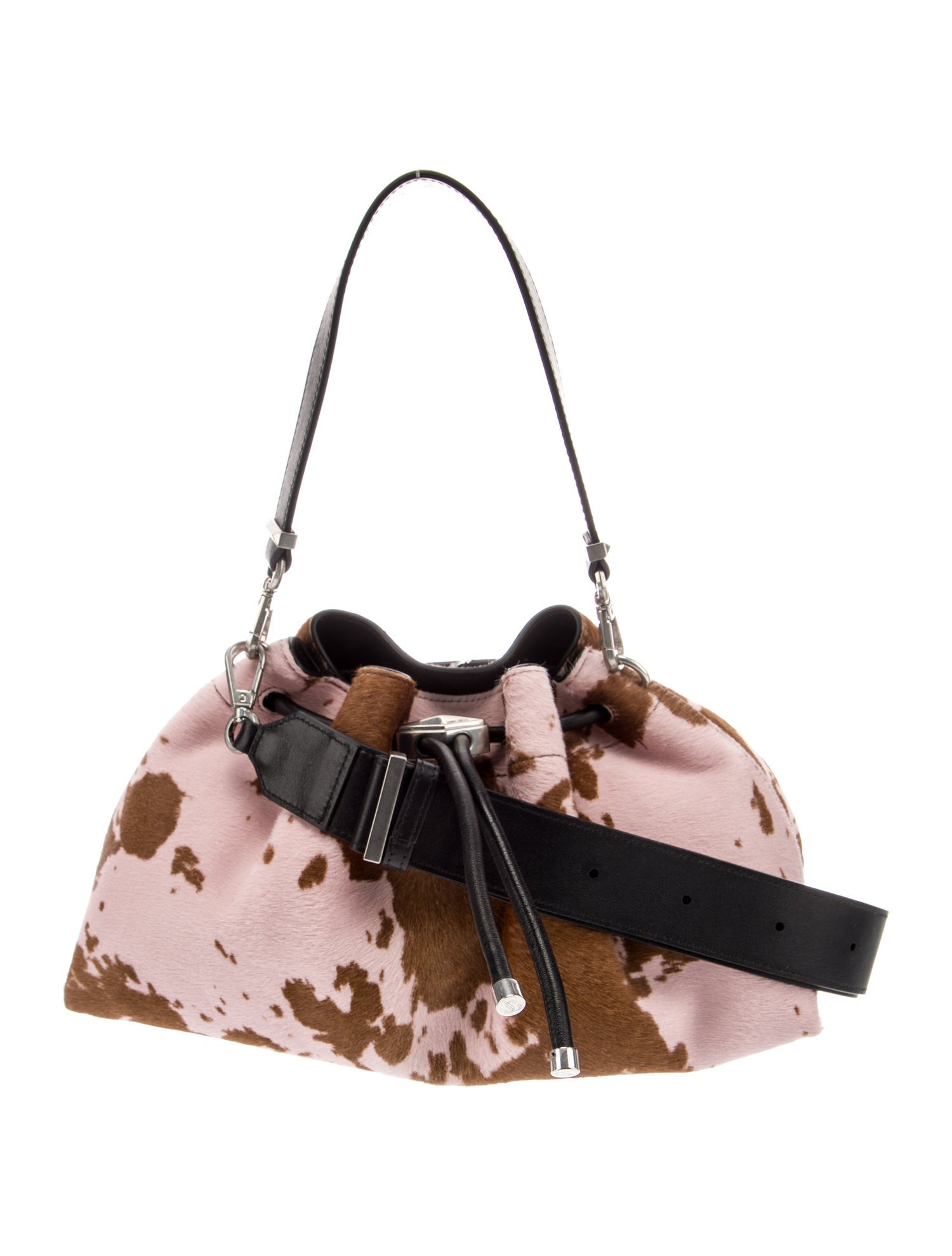 Jimmy Choo Ponyhair Cinch Medium 2024 - Pink Handle Bags