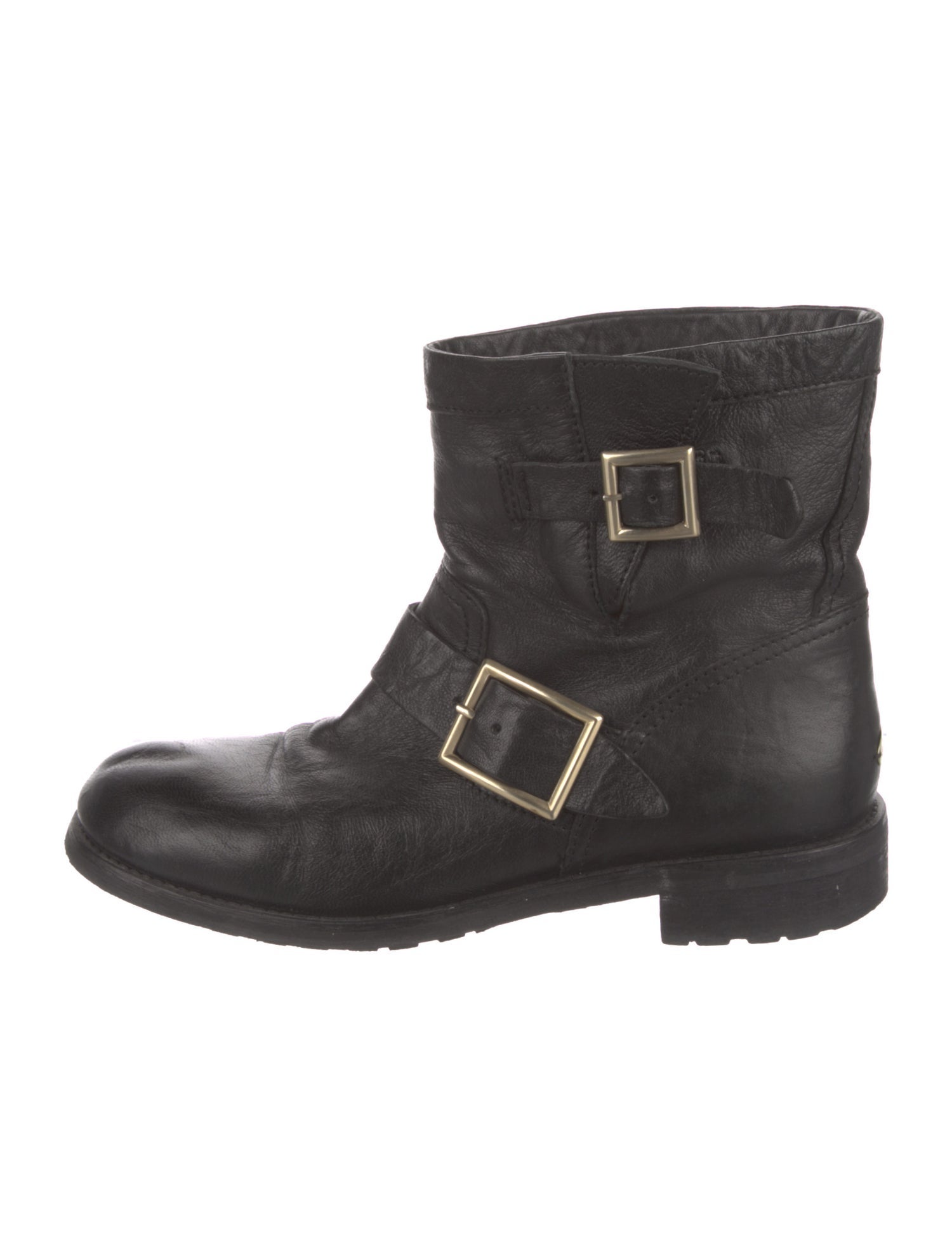 Jimmy Choo Leather Moto Boots