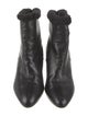 Jimmy Choo Leather Fur Trim Boots