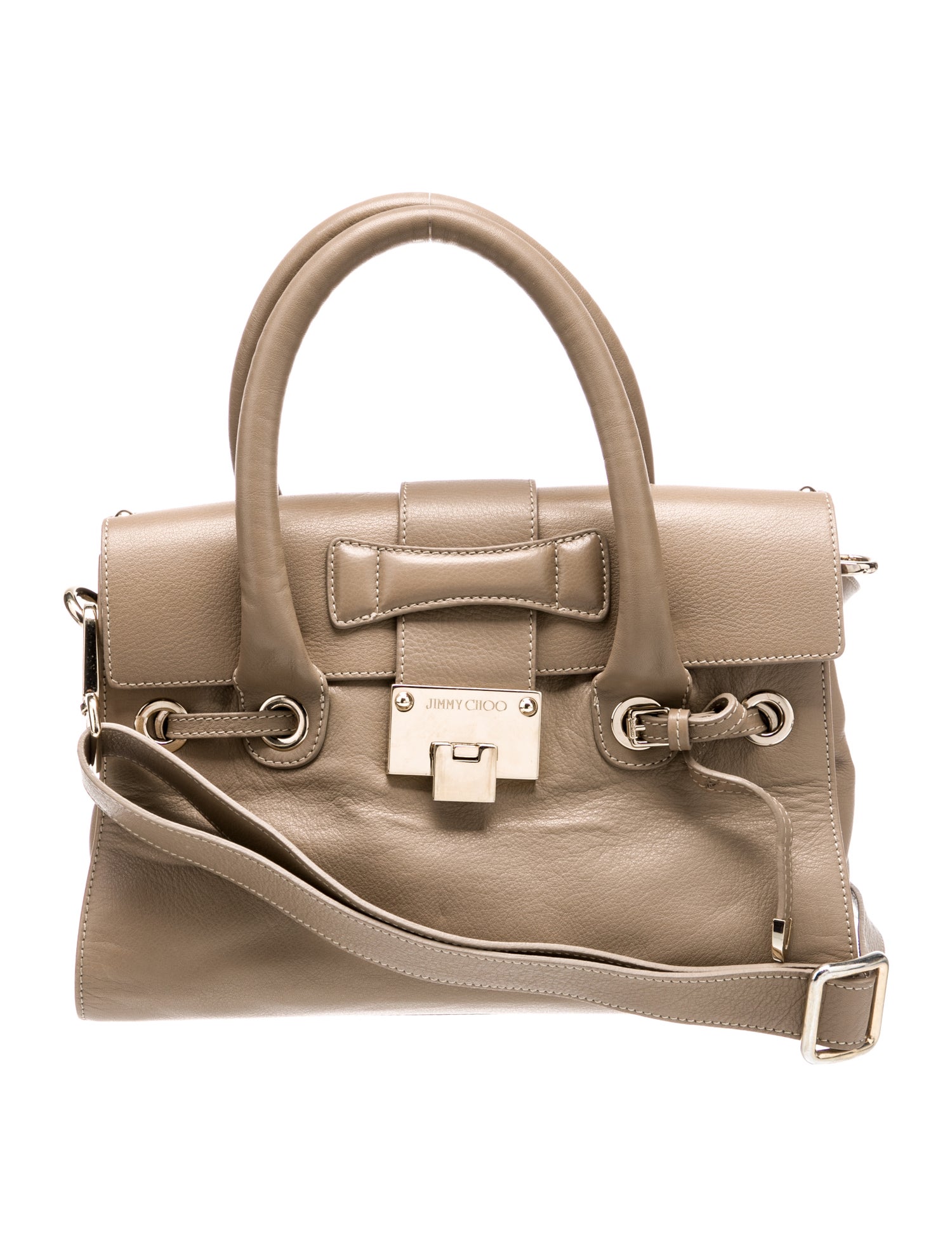 Jimmy Choo Leather Top Handle Bag
