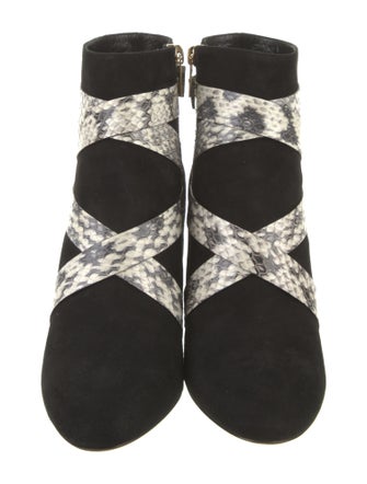 Jimmy Choo Suede Animal Print Boots
