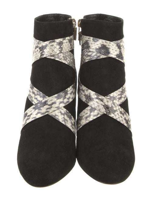 Jimmy Choo Suede Animal Print Boots