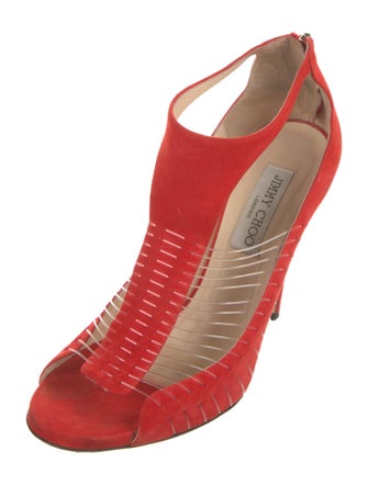 Jimmy Choo Suede T-Strap Pumps