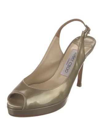 Jimmy Choo Patent Leather Slingback Pumps