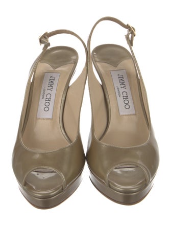 Jimmy Choo Patent Leather Slingback Pumps