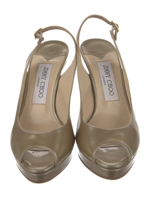 Jimmy Choo Patent Leather Slingback Pumps