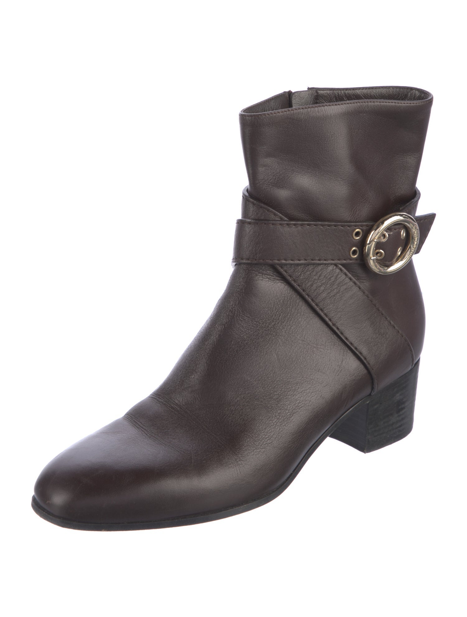 Jimmy Choo Leather Moto Boots