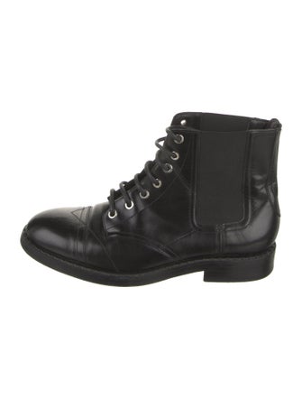Jimmy Choo Leather Combat Boots