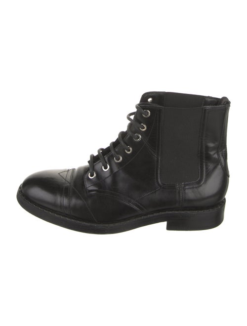 Jimmy Choo Leather Combat Boots