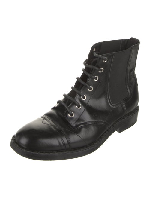 Jimmy Choo Leather Combat Boots