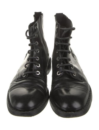 Jimmy Choo Leather Combat Boots