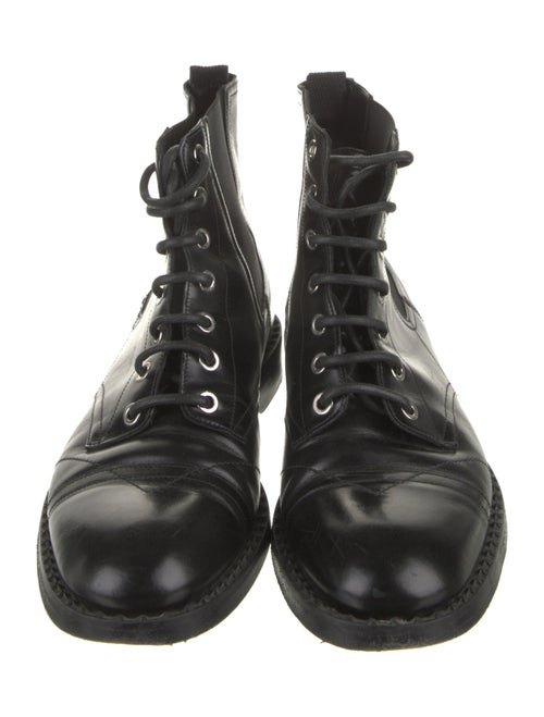 Jimmy Choo Leather Combat Boots