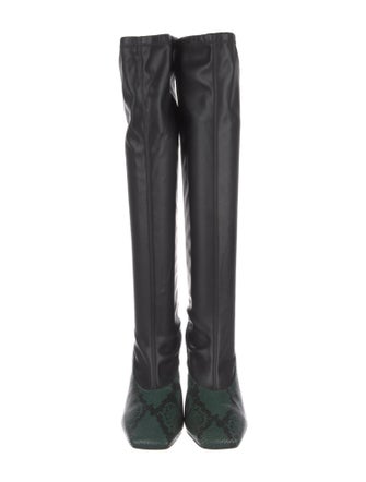 Jimmy Choo Leather Sock Boots