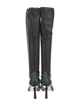 Jimmy Choo Leather Sock Boots