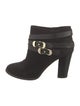 Jimmy Choo Suede Leather Trim Embellishment Boots