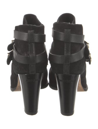 Jimmy Choo Suede Leather Trim Embellishment Boots