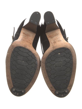 Jimmy Choo Suede Leather Trim Embellishment Boots